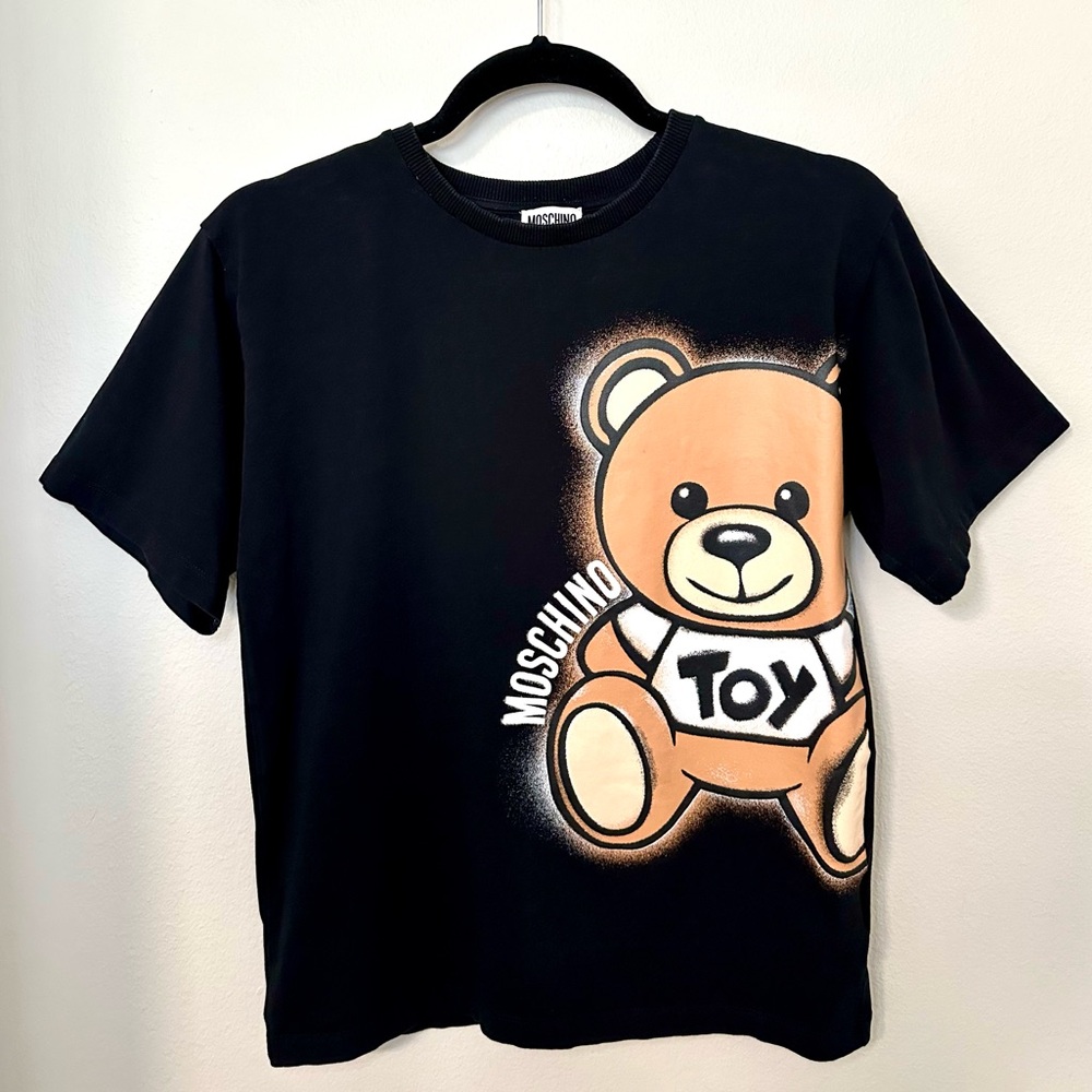 Moschino Black Crewneck Tee